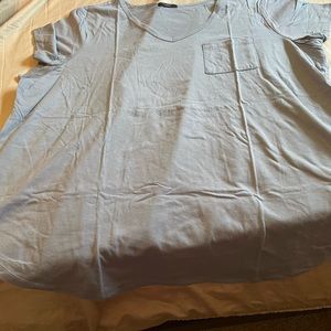 AVON plus size 3x scoop next t shirt blue/grey